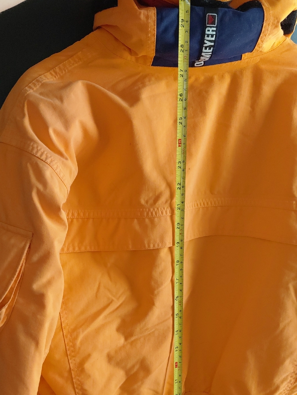 Vintage Obermeyer Bright Orange Ski Jacket | 80s 90s Colorblock Retro Snow Coat - Picture 7 of 10